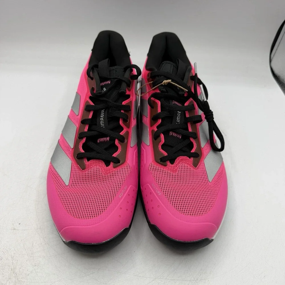 Adidas Adizero Ubersonic 5 Tennis Court Shoes Mens 10 Pink Black Sneakers JQ2901